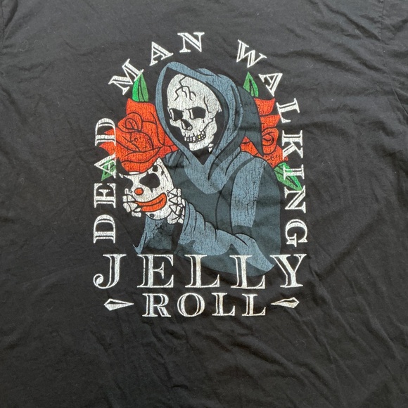 Jelly Roll Dead Man Walking Graphic Band Tee Black 2XL - Picture 3 of 7